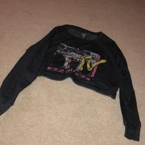 MTV super cropped sweatshirt